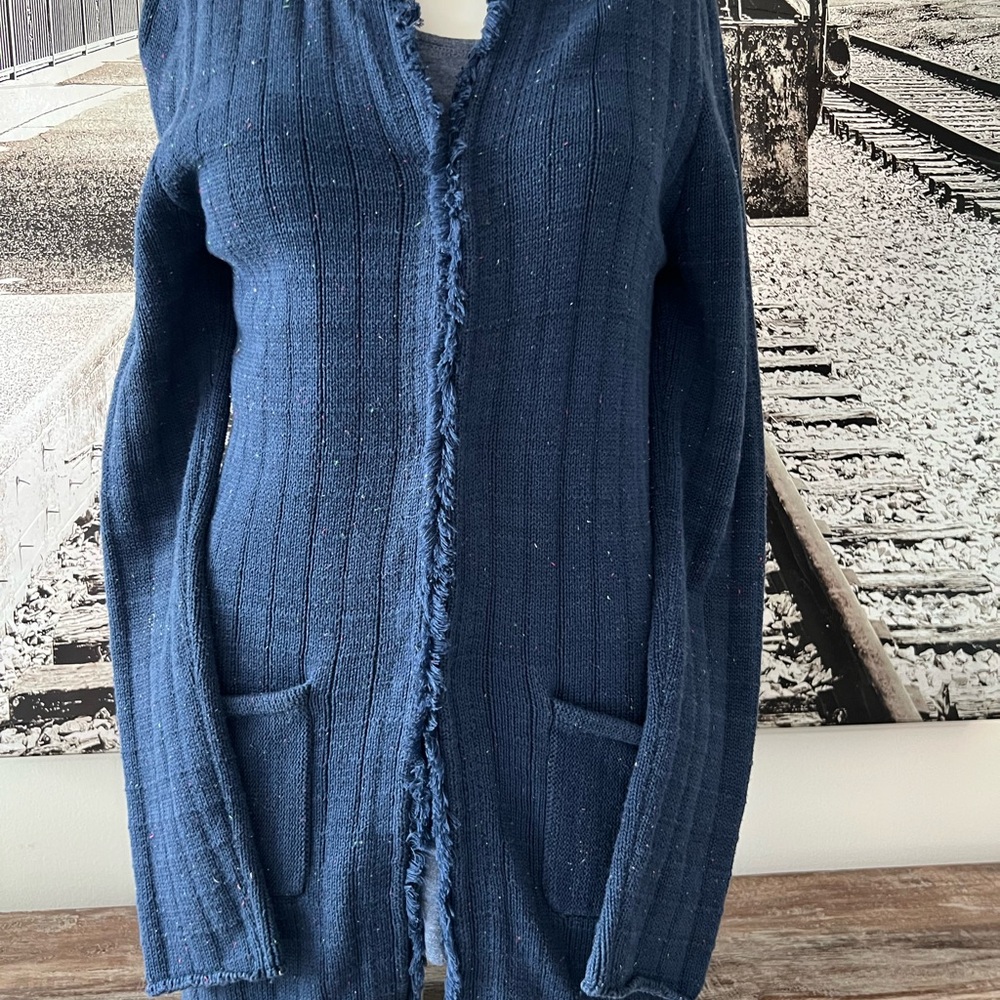 CABI Women's Blue Cardigan Sweater